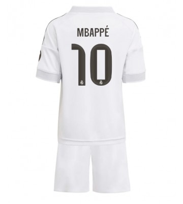 Real Madrid Kylian Mbappe #10 Hjemmebanetrøje Børn 2025-26 Kortærmet (+ Korte bukser)